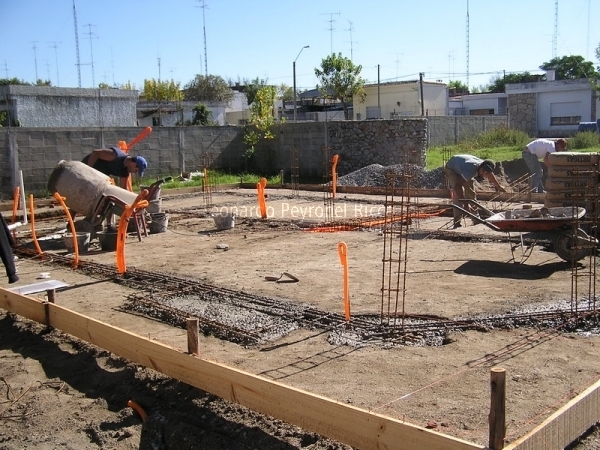 Platea de hormigón armado